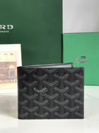 Cartera Goyard de Cuero Premium Color Negro