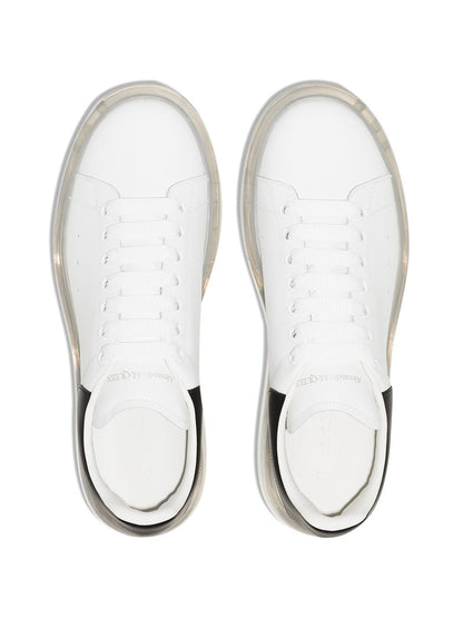 Alexander McQueen Oversized Color Blanco con suela transparente