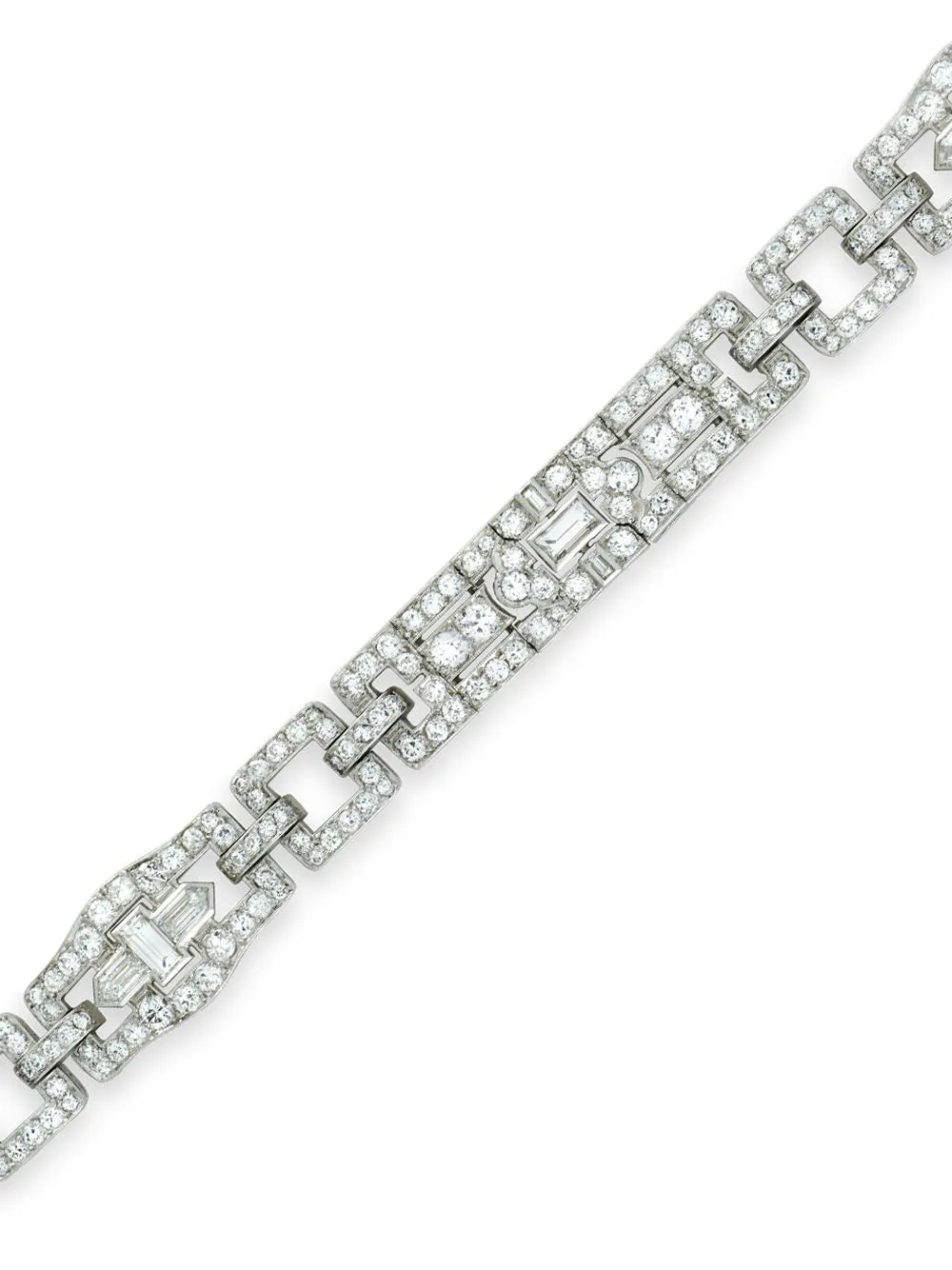 Cartier pulsera Art Deco en platino con diamantes 1911