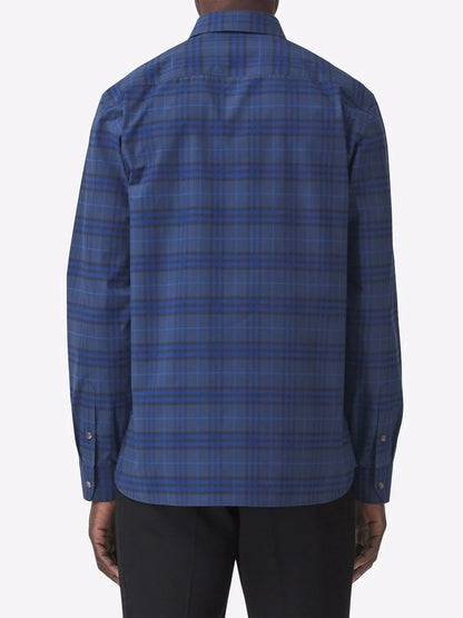 Burberry camisa con estampado de cuadros