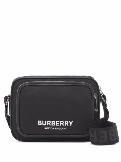 Burberry bolsa de hombro con logo estampado