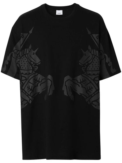 Burberry playera con logo estampado