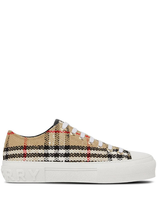 Burberry tenis bajos con motivo Vintage Check Mujer