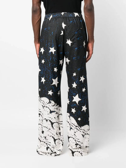 AMIRI pantalones de pijama con motivo de lunas crecientes