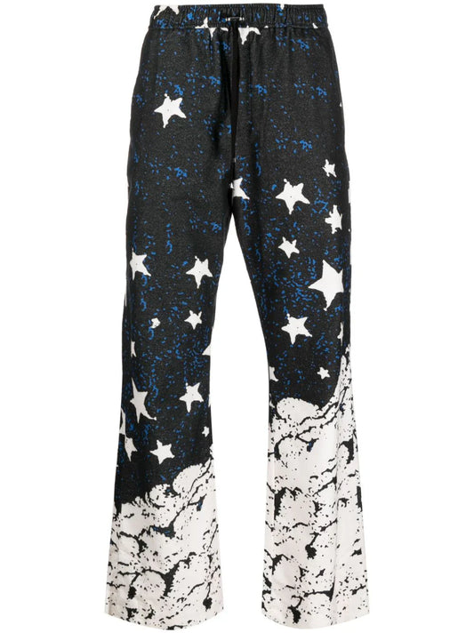 AMIRI pantalones de pijama con motivo de lunas crecientes