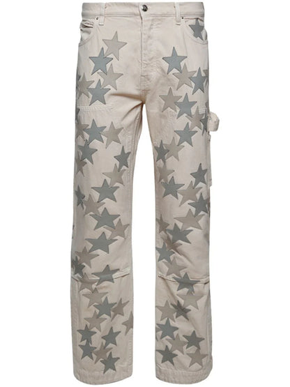 AMIRI pantalones rectos con estrellas estampadas