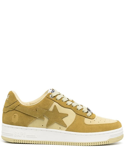 A BATHING APE® tenis con agujetas y parche del logo