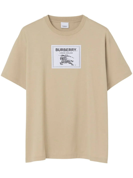 Burberry playera con parche del logo