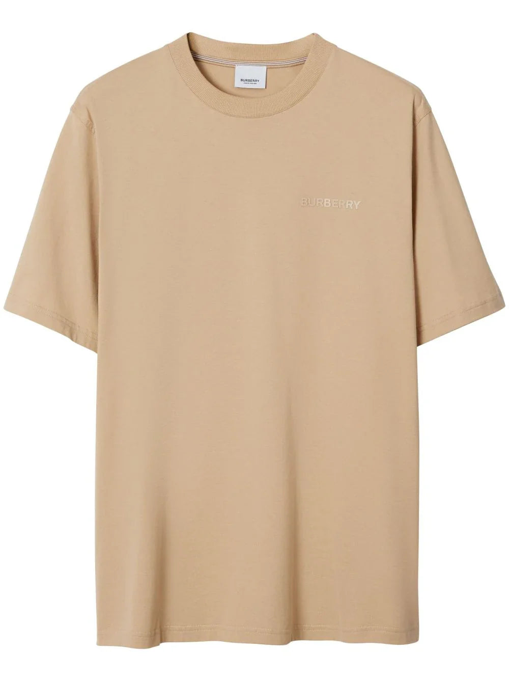 Burberry playera con logo estampado y cuello redondo