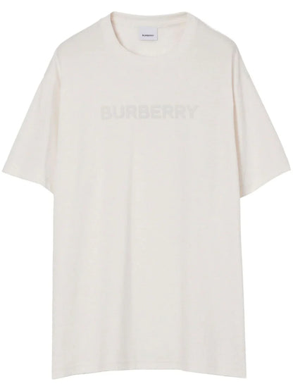 Burberry playera con logo estampado