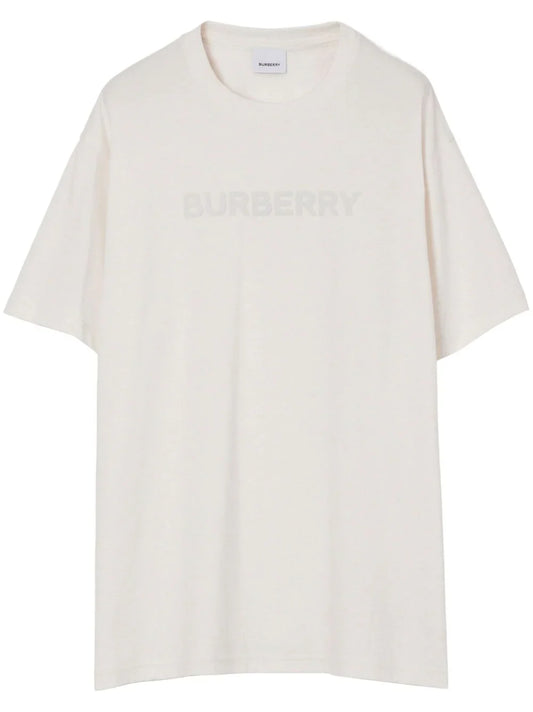 Burberry playera con logo estampado