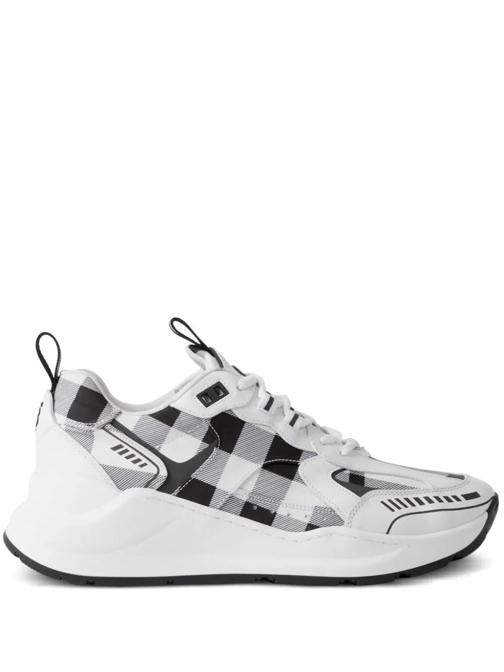 Burberry tenis con motivo de cuadros Mujer