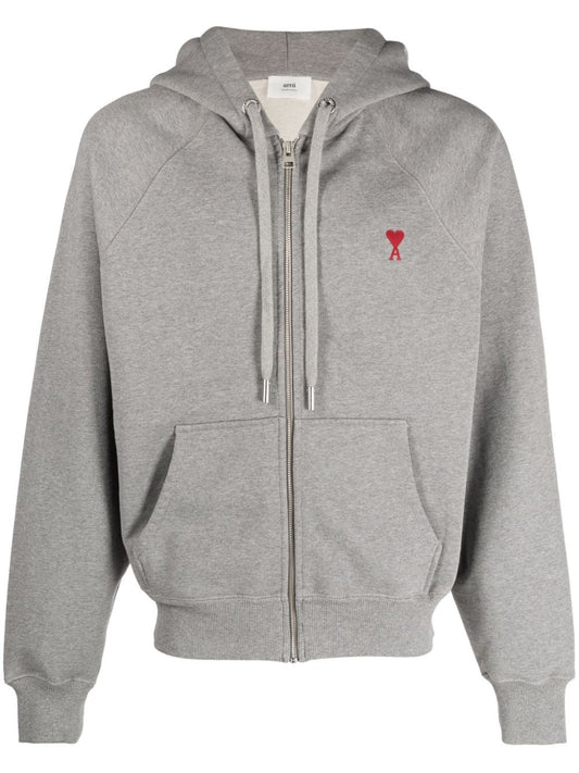 AMI Paris hoodie con bordado Ami de Coeur