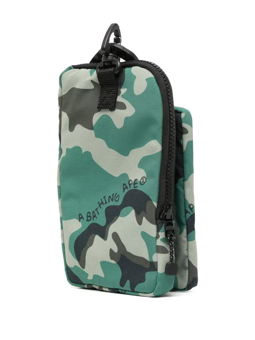 A BATHING APE® bolso messenger con motivo militar de A Bathing Ape® x Woodland