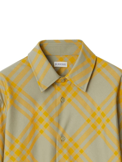 Burberry camisa con cuadros estampados