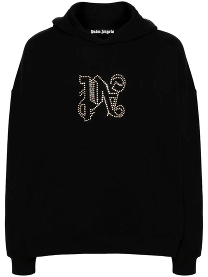 Palm Angels hoodie con aplique del monograma