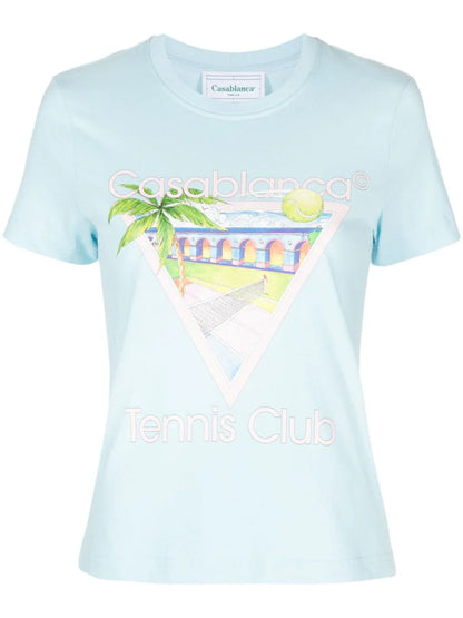 Casablanca playera con estampado Tennis Club Mujer