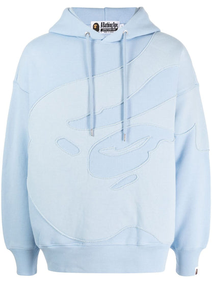 A BATHING APE® hoodie con paneles y logo bordado