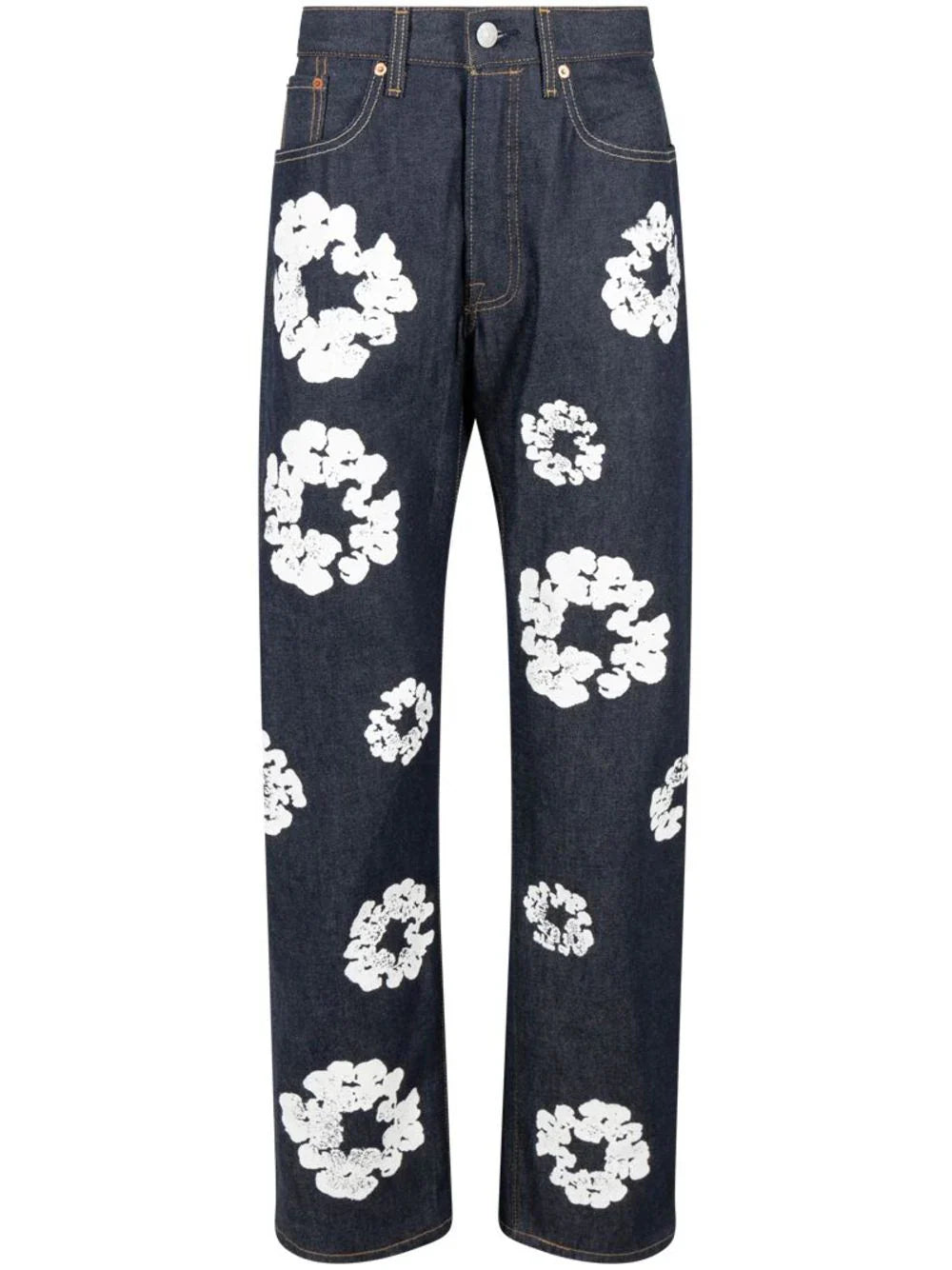 Denim Tears jeans "Selvedge" con estampado Cotton Wreath de Denim Tears x Levi's