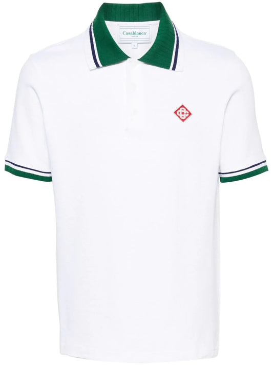 Casablanca playera tipo polo con parche del logo