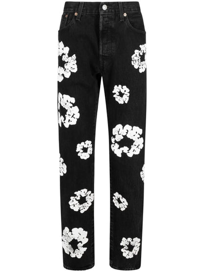 Denim Tears jeans rectos con estampado Cotton Wreath de Denim Tears x Levi's