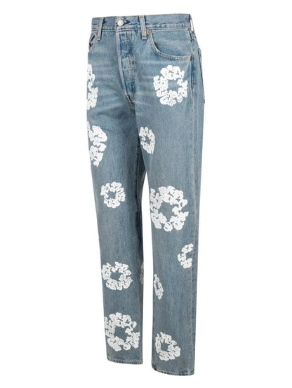 Denim Tears jeans rectos con estampado Cotton Wreath de Denim Tears x Levi's