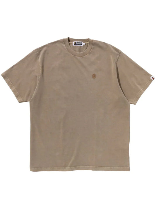 A BATHING APE® playera con aplique Ape Head