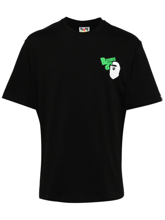 A BATHING APE® logo-print cotton t-shirt