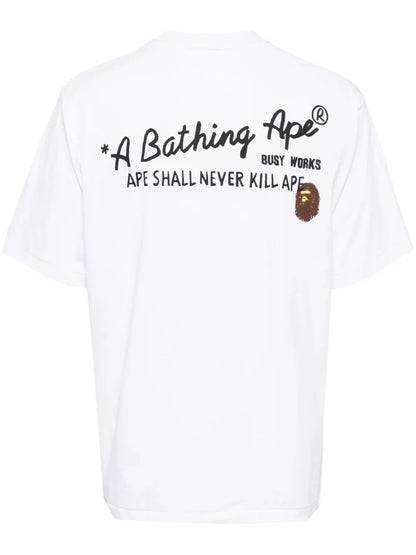 A BATHING APE® graphic-print cotton t-shirt