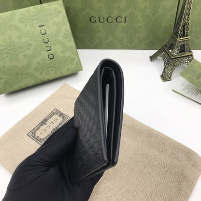 Cartera Gucci de Cuero Premium Monograma Color Negro