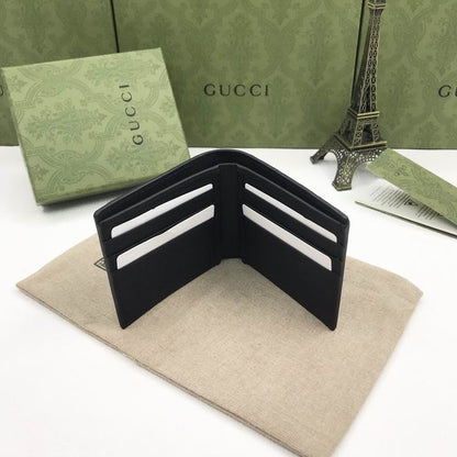 Cartera Gucci de Cuero Premium Monograma Color Negro