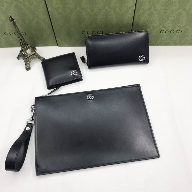 Cartera Gucci de Cuero Premium Color Negro