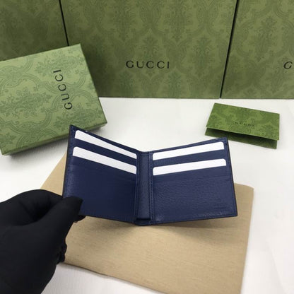 Cartera Gucci de Cuero Premium Color Azul Marino