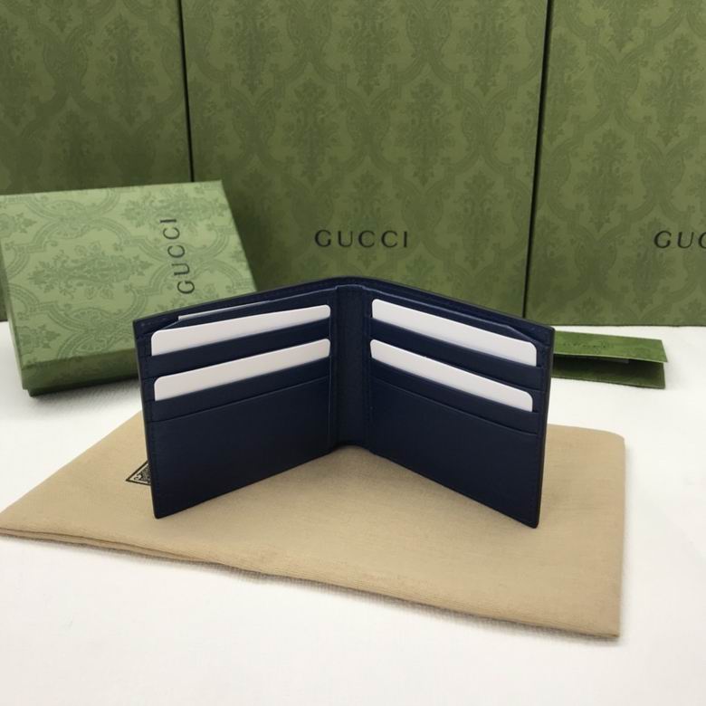 Cartera Gucci de Cuero Premium Color Azul Marino