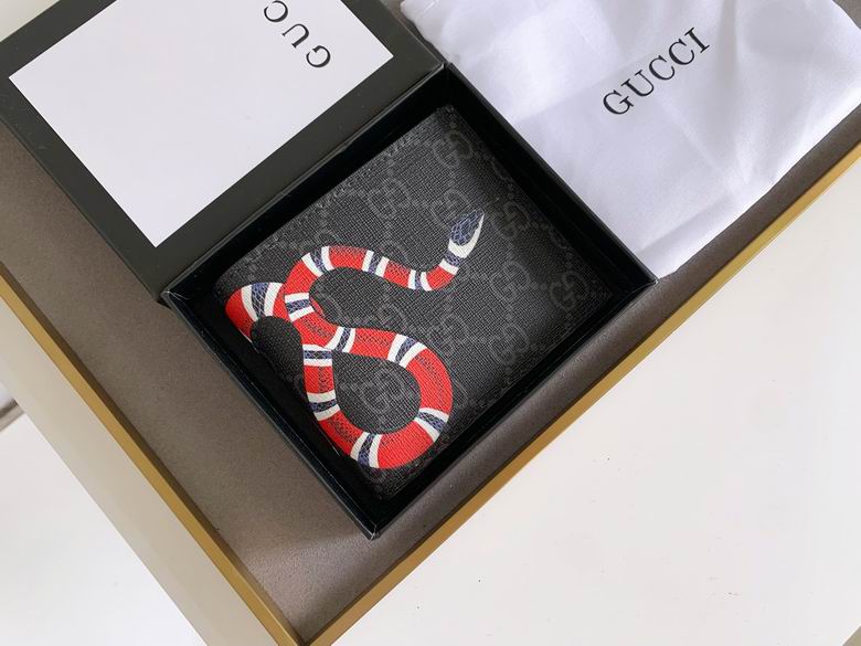 Cartera Gucci de Cuero Premium Snake Negro