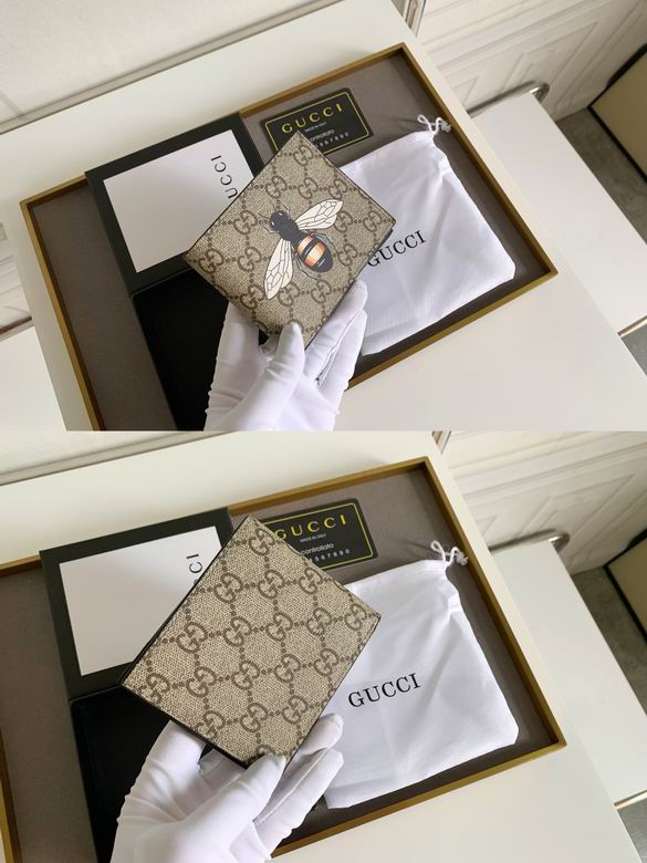 Cartera Gucci de Cuero Premium Bee Color Beige