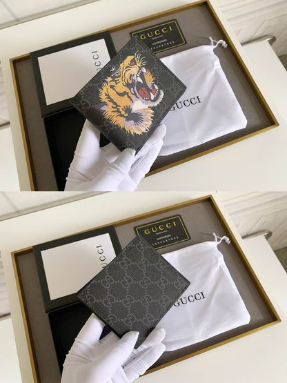 Cartera Gucci de Cuero Premium Tiger Color Negro