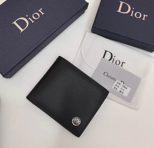 Cartera Christian Dior de Cuero Premium Color Negro