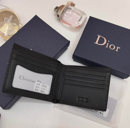 Cartera Christian Dior de Cuero Premium Color Negro