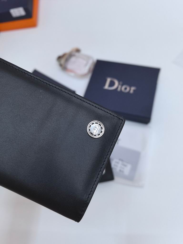 Cartera Christian Dior de Cuero Premium Color Negro