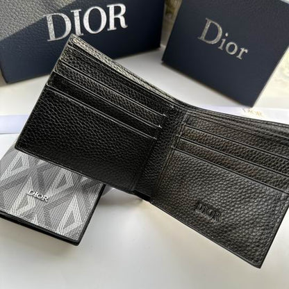 Cartera Christian Dior de Cuero Premium Color Blanco/Gris