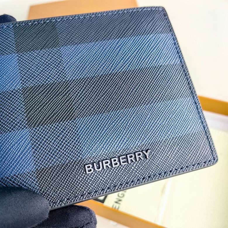 Cartera Burberry de Cuero Premium Color Azul