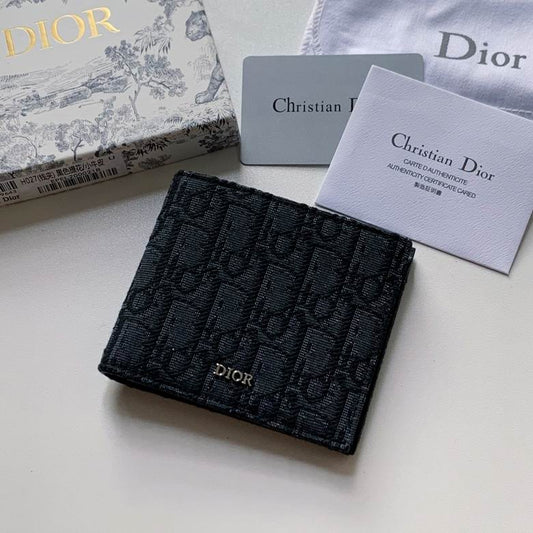 Cartera Christian Dior de Tela Premium Color Negro