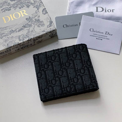 Cartera Christian Dior de Tela Premium Color Negro