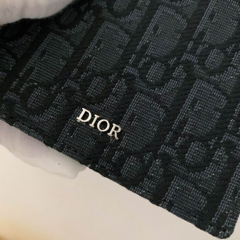 Cartera Christian Dior de Tela Premium Color Negro