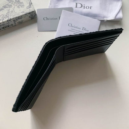 Cartera Christian Dior de Tela Premium Color Negro