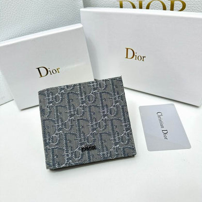 Cartera Christian Dior de Tela Premium Color Gris