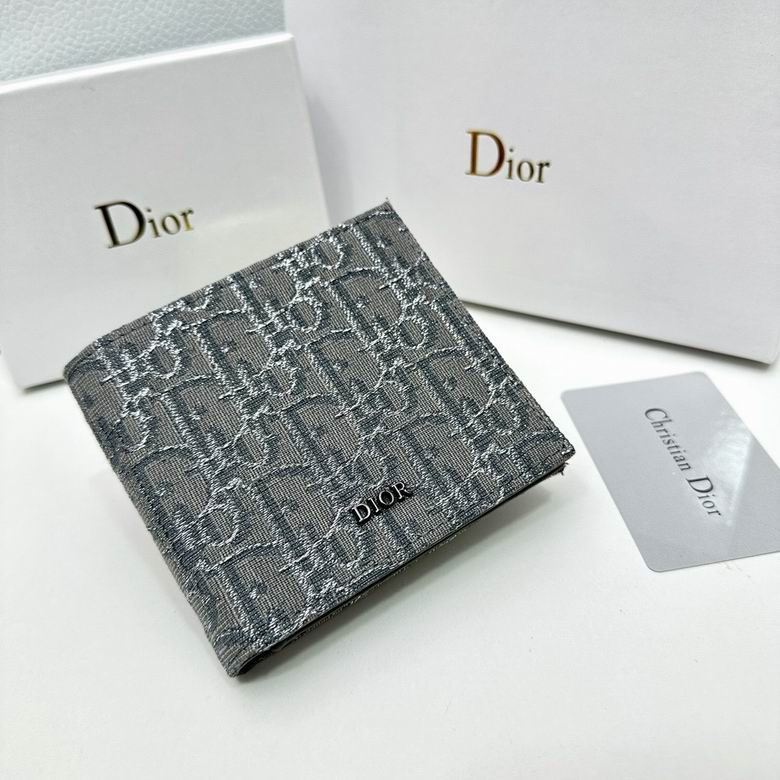 Cartera Christian Dior de Tela Premium Color Gris