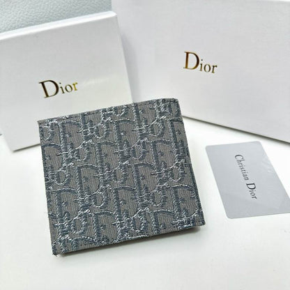 Cartera Christian Dior de Tela Premium Color Gris