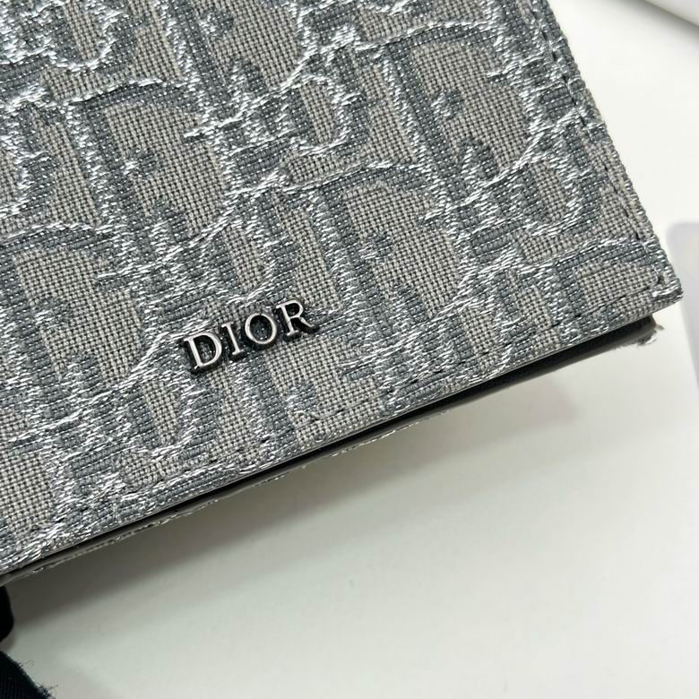 Cartera Christian Dior de Tela Premium Color Gris